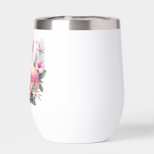 tropische flamingo glans (Achterkant)