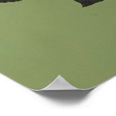 Tropische Flamingo Groene Muurkunst Poster (Hoek)