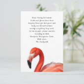 Tropische Flamingo Hulpkaart Kaarten met Eigen Tek (Staand voorkant)