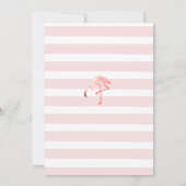 Tropische Flamingo Invite / Pool Party Invitation Kaart (Achterkant)