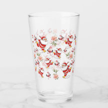 Tropische Flamingo Kerstman Patroon