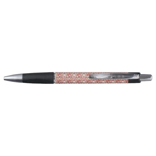Tropische Flamingo Kerstman Patroon Pen (Achterkant)