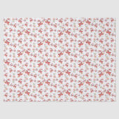 Tropische Flamingo Kerstman Patroon Tissuepapier (Voorkant)