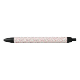 Tropische Flamingo Kerstman Patroon Zwarte Inkt Pen