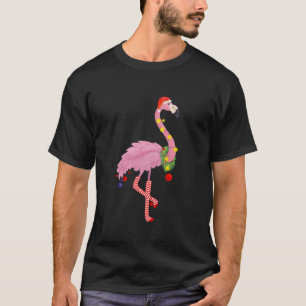 Tropische flamingo Kerstmis T-shirt
