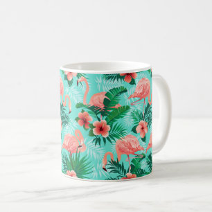 Tropische Flamingo Koffie Mok