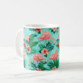 Tropische Flamingo Koffie Mok (Voorkant links)