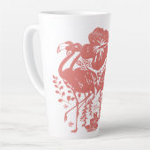 Tropische Flamingo Latte Mok (Linkerhoek)