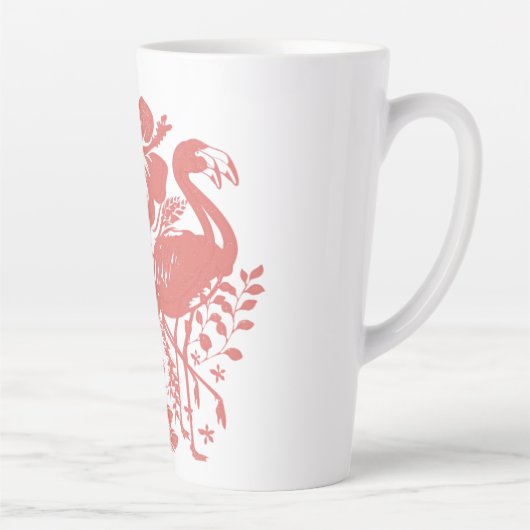 Tropische Flamingo Latte Mok (Rechts)