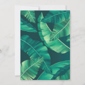 Tropische flamingo lingerie douche bruidsfeest kaart (Achterkant)