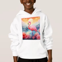 Tropische Flamingo met Bloemen