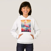 Tropische Flamingo met Bloemen (Voorkant volledig)