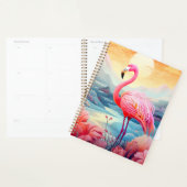 Tropische Flamingo met Bloemen Planner (Display)