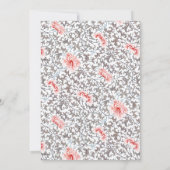 Tropische flamingo met kroon verjaardagsfeest kaart (Achterkant)