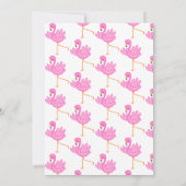 Tropische flamingo met Toucan eerste verjaardag Kaart (Achterkant)