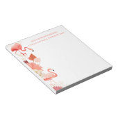 Tropische Flamingo Notitieblok (Schuin)