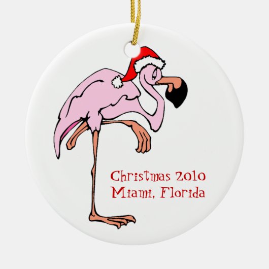 Tropische Flamingo ornament (Voorkant)