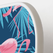 Tropische Flamingo Palm Print Custom Name Phone # Pickleball Paddle (Links Detail)