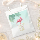 Tropische Flamingo Palms Sweet 16 Dank u ID922 Bedankzakje (Geknipt)