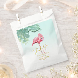 Tropische Flamingo Palms Sweet 16 Dank u ID922 Bedankzakje