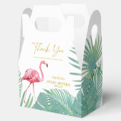 Tropische Flamingo Palms Sweet 16 ID922 Bedankdoosjes (Geopend)
