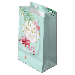 Tropische Flamingo Palms Sweet Sixteen ID926 Klein Cadeauzakje