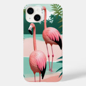 Tropische Flamingo Paradise Case-Mate iPhone Case (Achterkant)