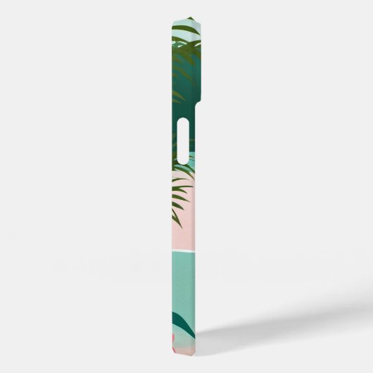 Tropische Flamingo Paradise Case-Mate iPhone Case (Achterkant / Rechts)