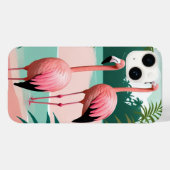 Tropische Flamingo Paradise Case-Mate iPhone Case (Achterkant (horizontaal))