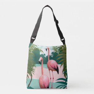 Tropische Flamingo Paradise Crossbody Tas