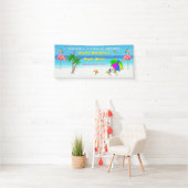 Tropische Flamingo Party 50 en Fabulous Banner (Insitu)