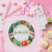 Tropische Flamingo Party BBQ bord met tekst (Feest)