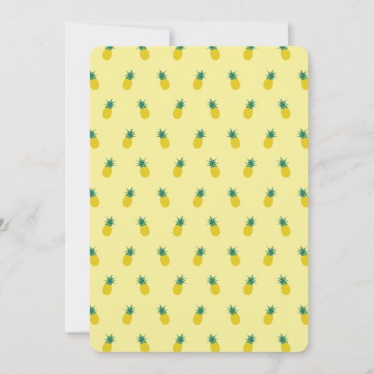 Tropische Flamingo Party Uitnodiging (5x7) (Achterkant)