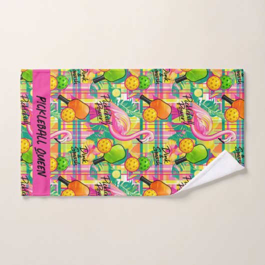 Tropische Flamingo Pickleball  Handdoek (Handdoek)