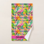 Tropische Flamingo Pickleball  Handdoek (Handdoek)