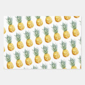 Tropische Flamingo Pineapple Summer Cute Inpakpapier Vel (Voorkant 2)