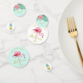 Tropische Flamingo Pineapple Sweet 16 Welkome ID92 Confetti (Groep)