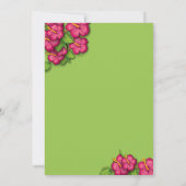 Tropische Flamingo Pool Party Birthday Invitation Kaart (Achterkant)