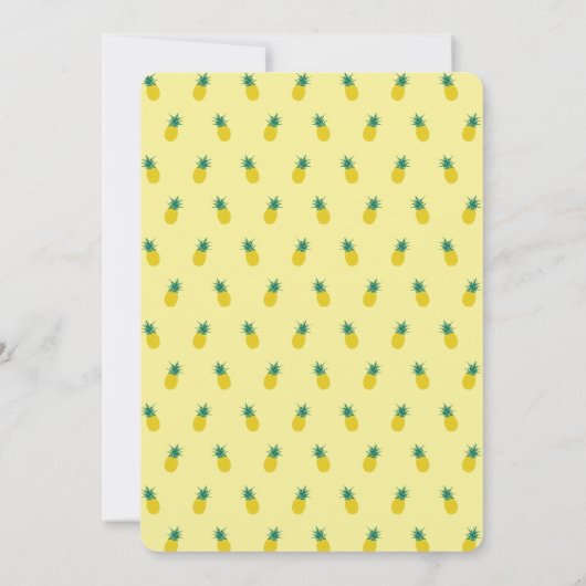 Tropische Flamingo Pool Party Uitnodiging (Achterkant)