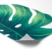 Tropische flamingo poster met foto-prop voor bruid (Hoek)