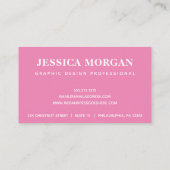 Tropische Flamingo Professionele Visitekaartjes (Achterkant)