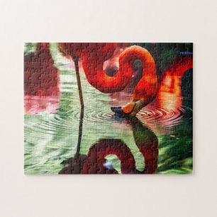 Tropische Flamingo Puzzle Legpuzzel