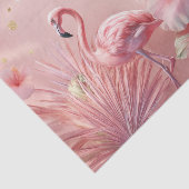 Tropische Flamingo Quinceañera, op maat Tissuepapier (Detail)