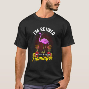 Tropische Flamingo Retirement voor vrouwen T-shirt