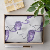 Tropische Flamingo Serie Design 10 Tissuepapier (Geschenk)