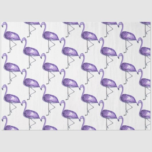 Tropische Flamingo Serie Design 10 Tissuepapier (Voorkant)