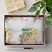 Tropische Flamingo Serie Design 11 Tissuepapier (Geschenk)