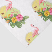 Tropische Flamingo Serie Design 11 Tissuepapier (Detail)