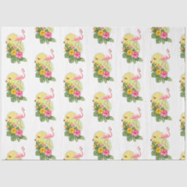 Tropische Flamingo Serie Design 11 Tissuepapier