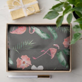 Tropische Flamingo Serie Design 18 Tissuepapier (Geschenk)